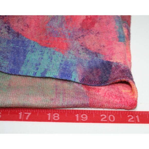 Soft Surroundings Watercolor V-Neck Long Sleeve Top Womens L 2BN51 Boho Chic - Picture 4 of 6